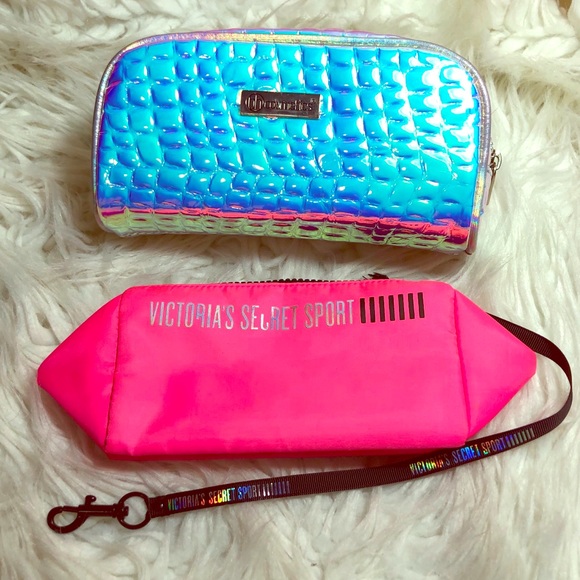 Victoria's Secret Handbags - BH Cosmetic Holographic bag & free VS sport